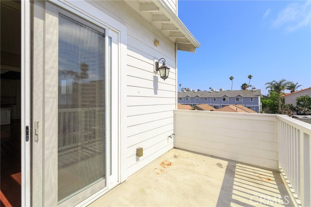 West facing living room balcony