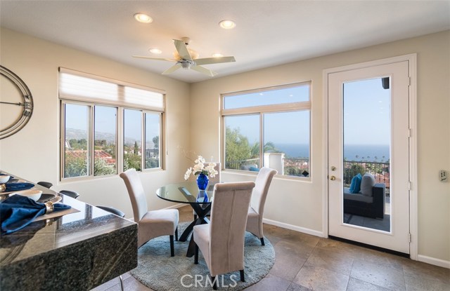 Breakfast Area with Coastline, Ocean and Catalina Island Views