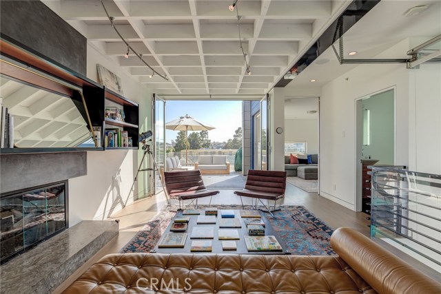 Living room and deck