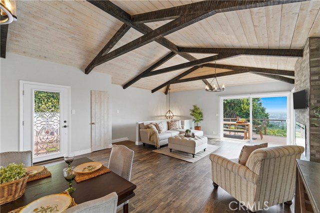 Family room with incredible views perfectly located off kitchen.