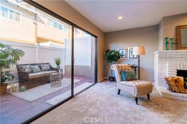 Living room and outdoor patio