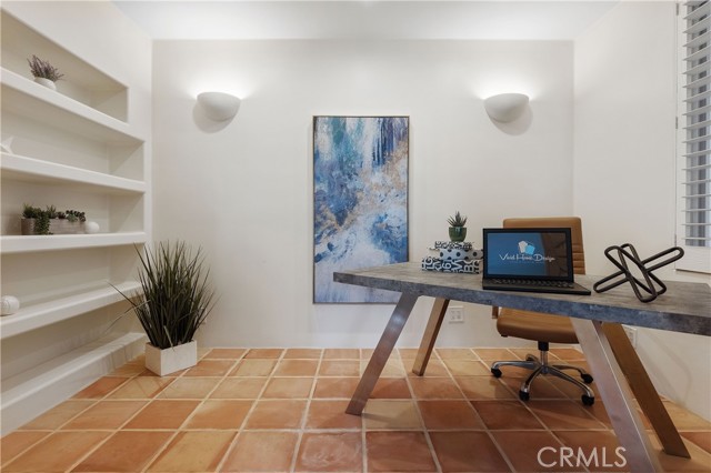 Office space in family room/third bedroom.