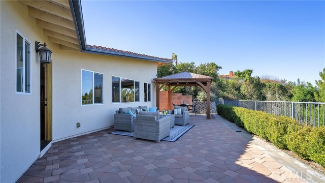 Patio outside of living room