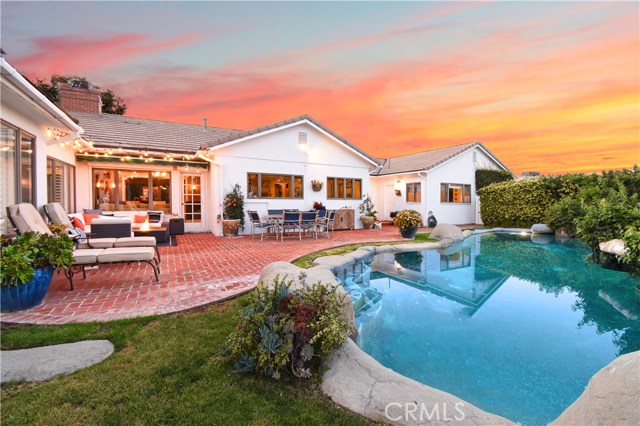 Pool with lots of entertaining space