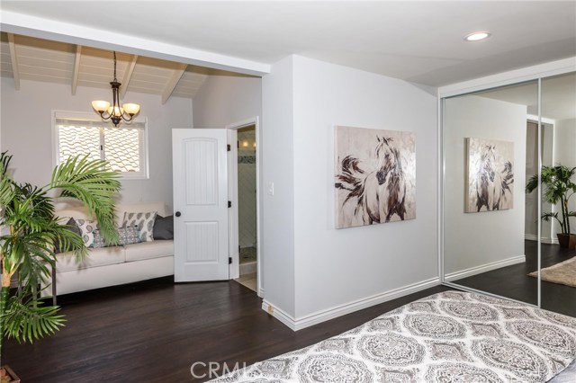 Master bedroom comes with cozy retreat area.