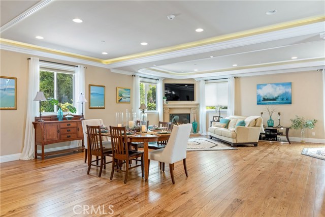 Stunning Hickory plank floors.