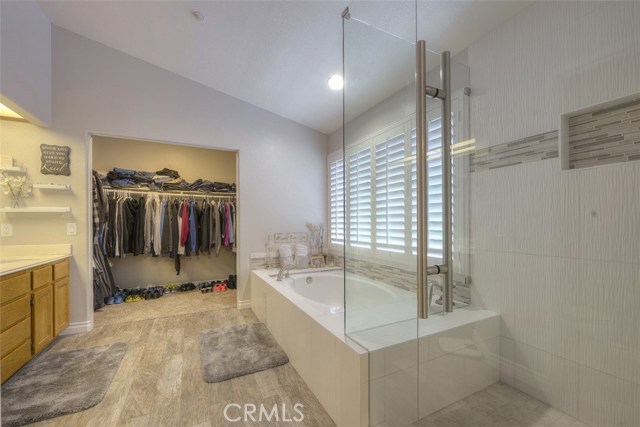 Master Bath with Remodeled Shower and Tub