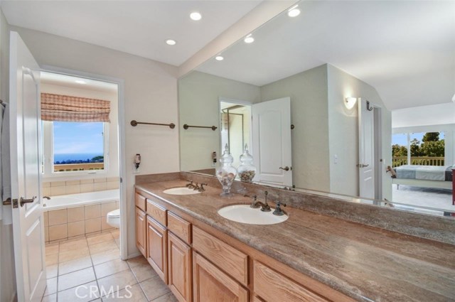 Ocean view from master bedroom vanity area