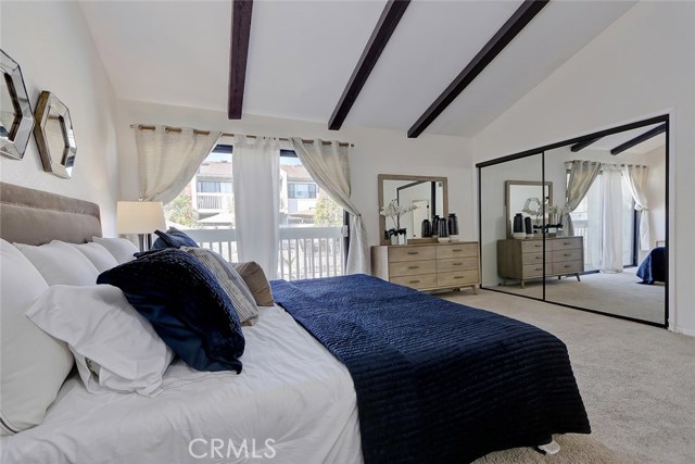 Wall of mirrors and plenty of closet space!