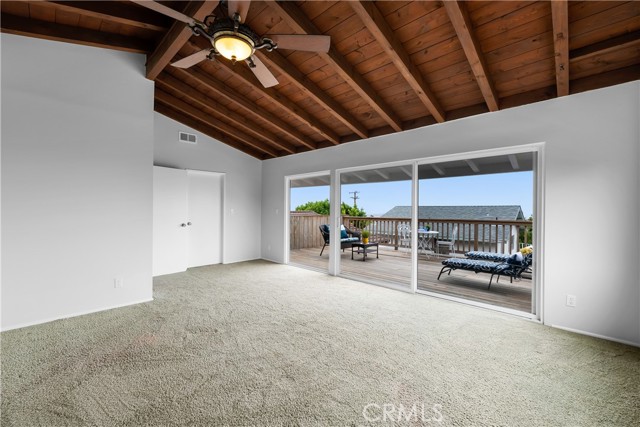 Bedroom 4 (Upstairs Master) with Private Deck & Beautiful Views
