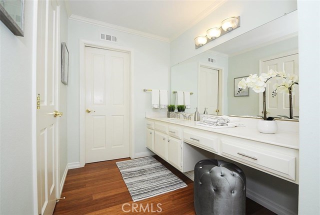 Master vanity and make-up desk.