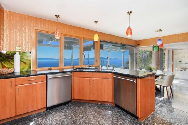 Kitchen looking out to View