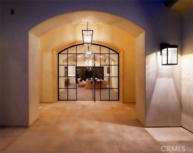Front Door Entrance at Night
