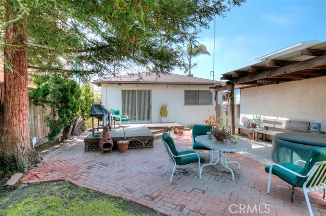 Large brick patio