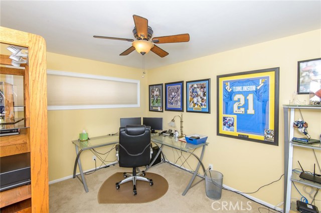 downstairs bedroom - currently  used as an office