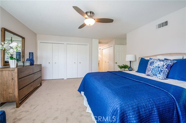 Large Master bedroom with ample closet space