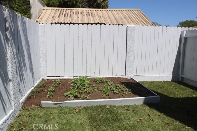 This backyard is large enough for even a garden !