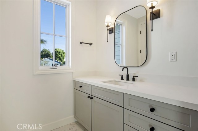 Bathroom 4 that is a jack and jill between bedroom 4 and the upstairs bonus room.