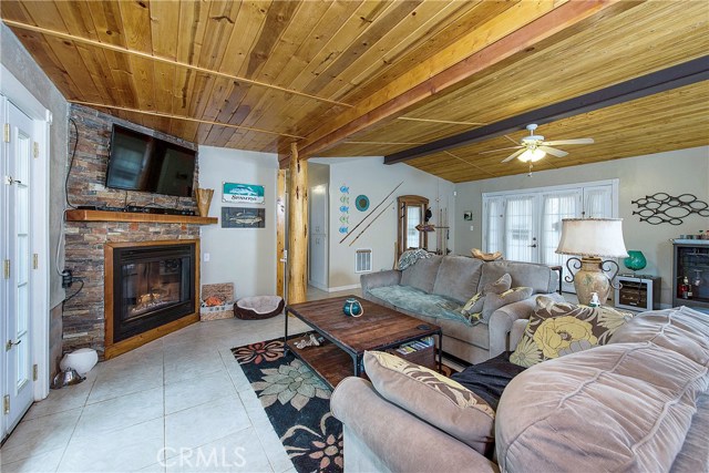 living room , look at the ceiling, fireplace