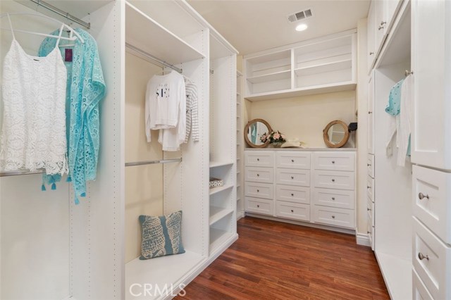 Main bedroom walk-in closet.