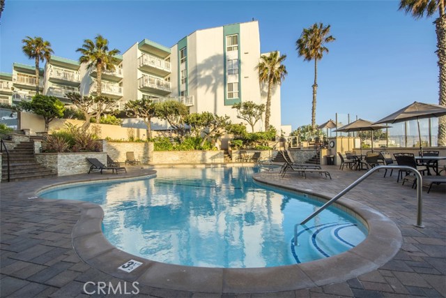 One of the two ocean view pools