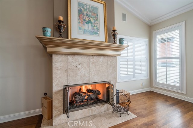 Light up your beautiful travertine fireplace