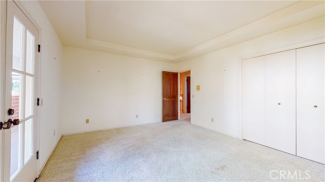 Upstairs bedroom facing backyard