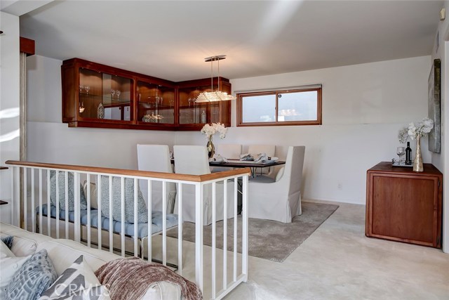 Dining room as viewed from the living room.  Kitchen is through the door to the right.