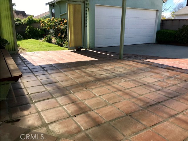 Large covered patio that is easily accessed from the kitchen.