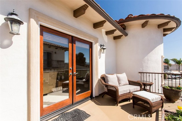Balcony off of living room.