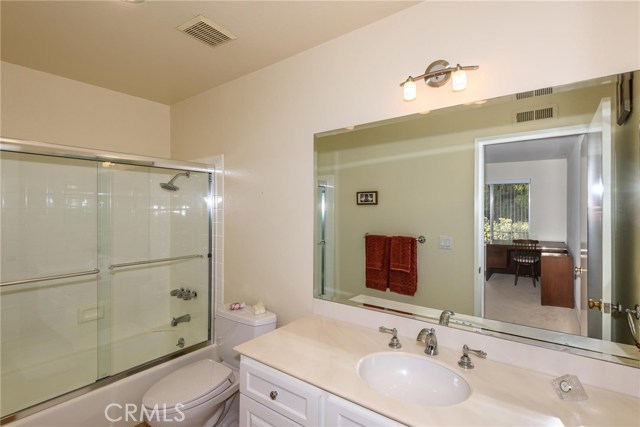 Remodeled hallway full bathroom.