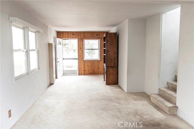 View of family room--to the front door--from the dining area.