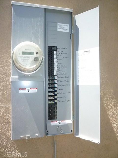 New updated 200 amp service main panel.