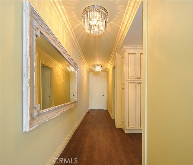 Entry Hall with wood tile