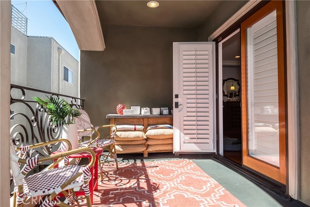 Deck/patio off main living area provides a great spot to entertain or just hang out.