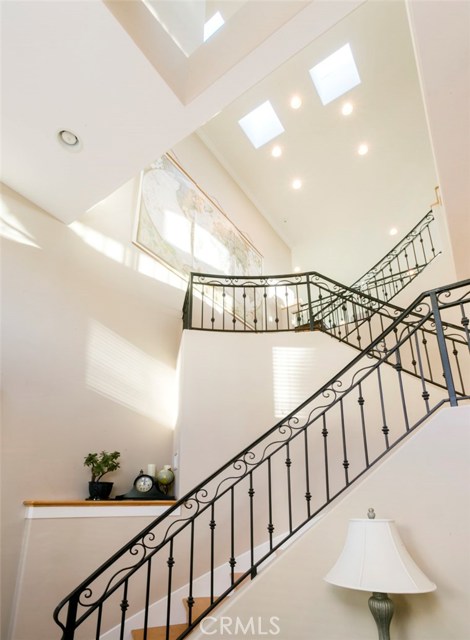 25 foot high entry that spans all three levels of the home