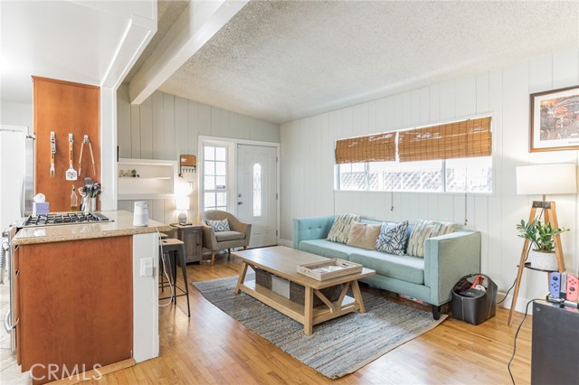 View of living room from dining area