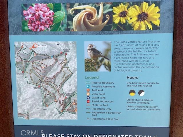 Map of most hiking trails within .5 miles of home