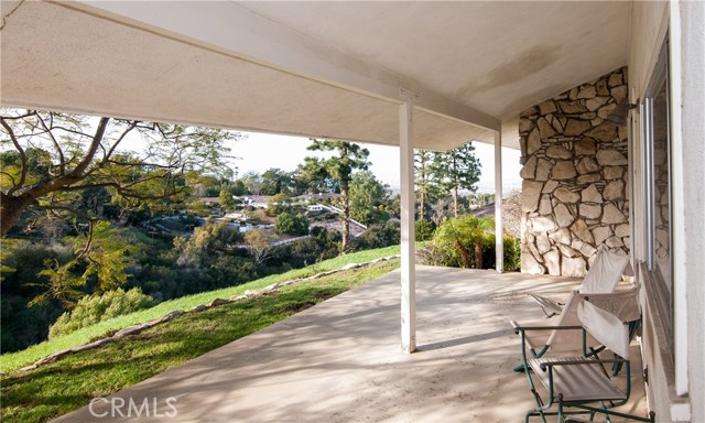 Dining/Family Room Patio: direct access to the yard and an opportunity to appreciate the open but private natural setting.