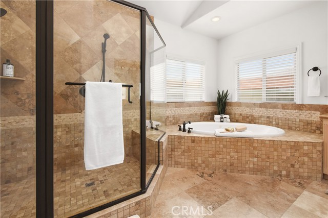 His and hers shower...