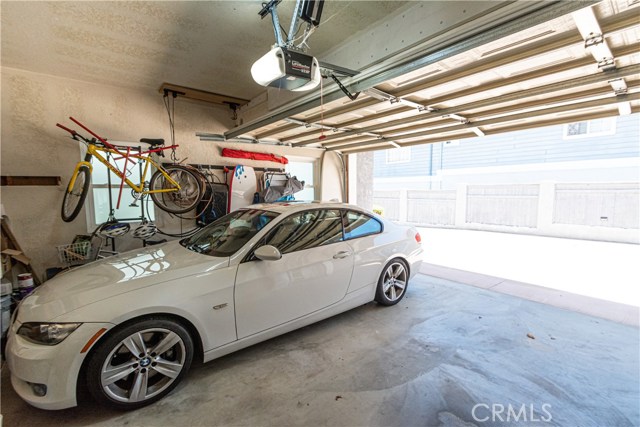 Large attached 2 car garage and lots of storage