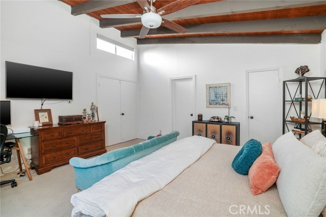 spacious master bedroom has double door entry for privacy