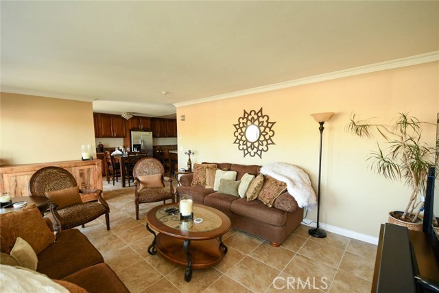 Living Room w/view of Dining/Kitchen area