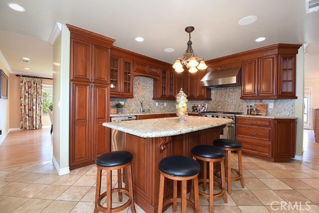 Gourmet Kitchen with Center Island