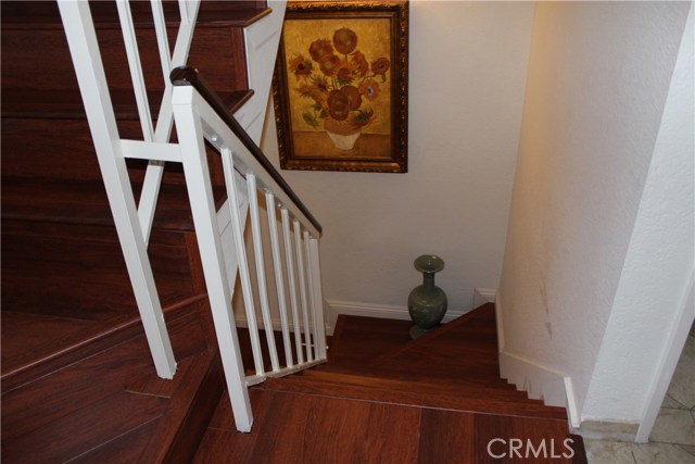 Stairway to the downstairs bedrooms