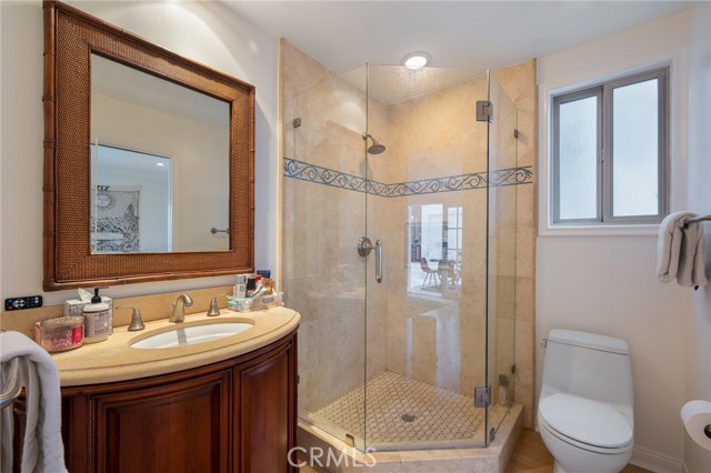 Bathroom for downstairs bedroom.