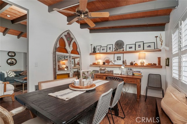 Dining area looking towards family room living room open floor plan