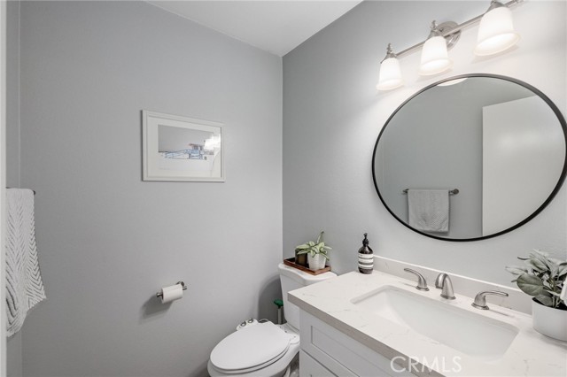 Half bathroom on main level off of living area