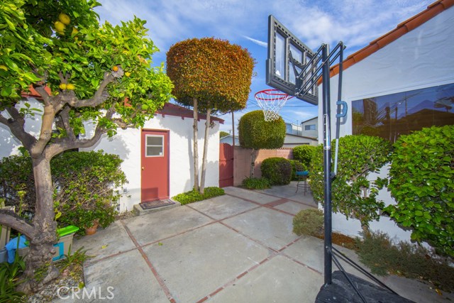 Backyard leading from Kitchen to Garage