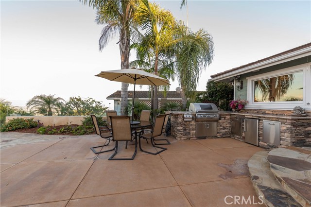 Fantastic outdoor BBQ area is right off the living room/kitchen